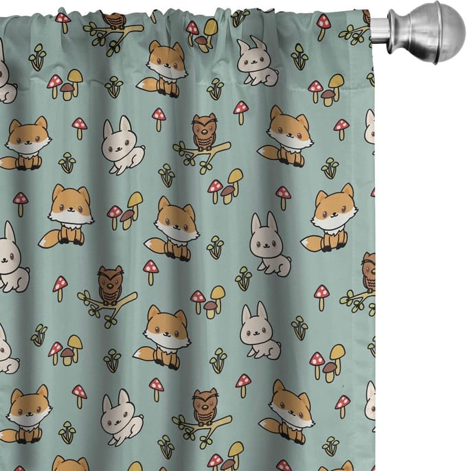 ABAKUHAUS – 2x Gordijnpaneel – Microfiber – Halfschaduw 75x245 cm