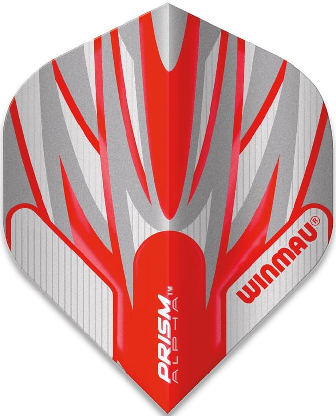 Winmau Prism Alpha Extra Thick Grey & Red