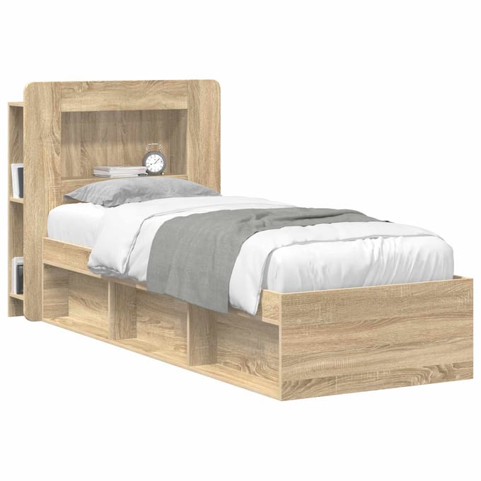 vidaXL - Hoofdeinde - Kast - met - opslag - Geconstrueerd - hout