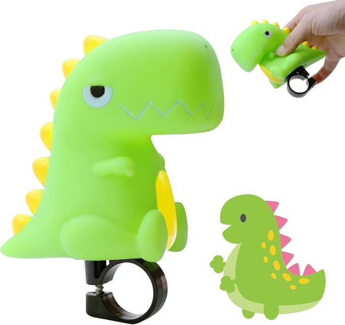 SolidKeus - Fietsbel voor Kinderen met Dino Ontwerp
