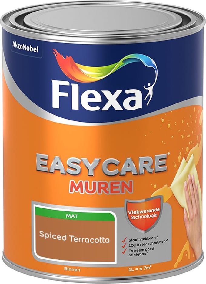 Flexa - Easycare Muren - Spiced Terracotta - Mengverf - 1 L