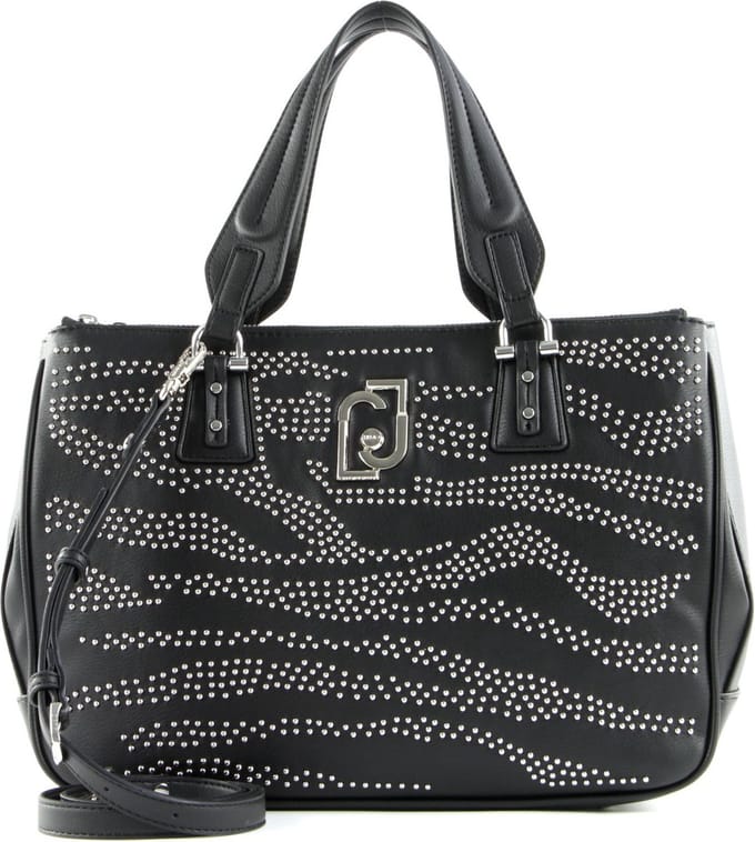 LIU JO Schoudertas Cool Satchel Double Zip Nero Zwart