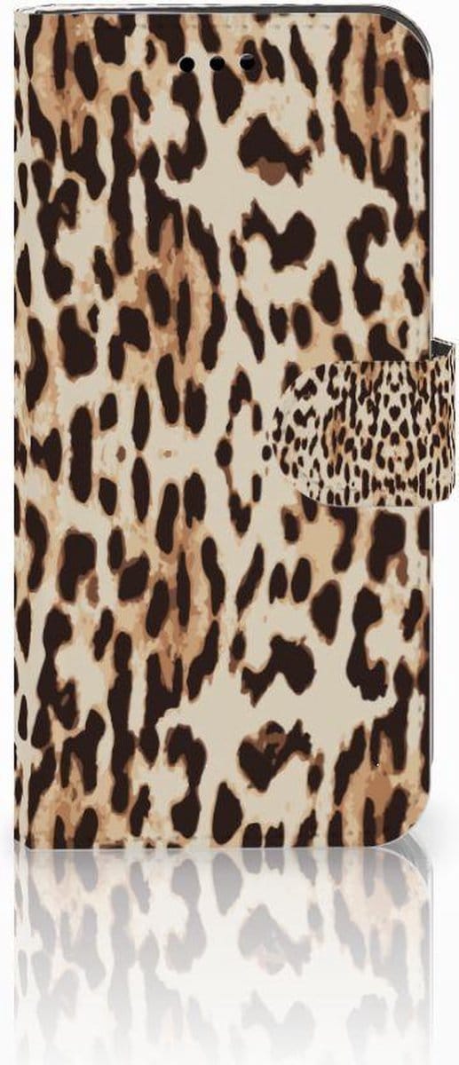 Huawei P10 Lite Telefoonhoesje met Pasjes Leopard