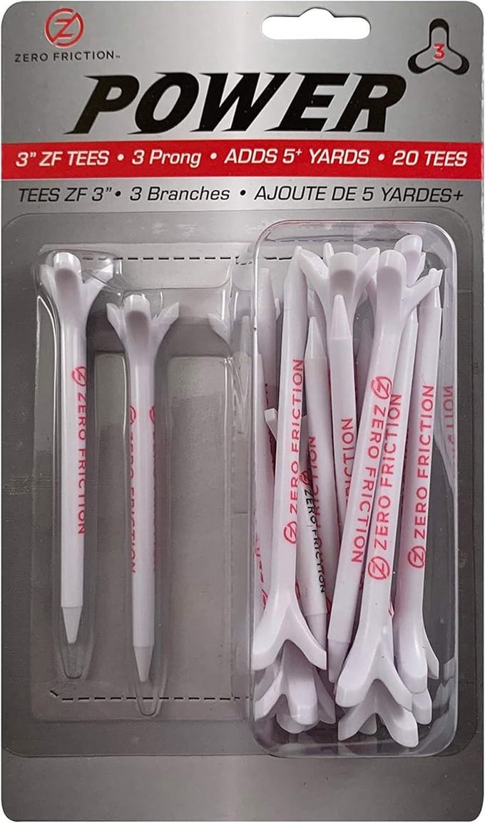 Set van 20 Universele Golf T-Shirts 3 Inch Hoogte Wit