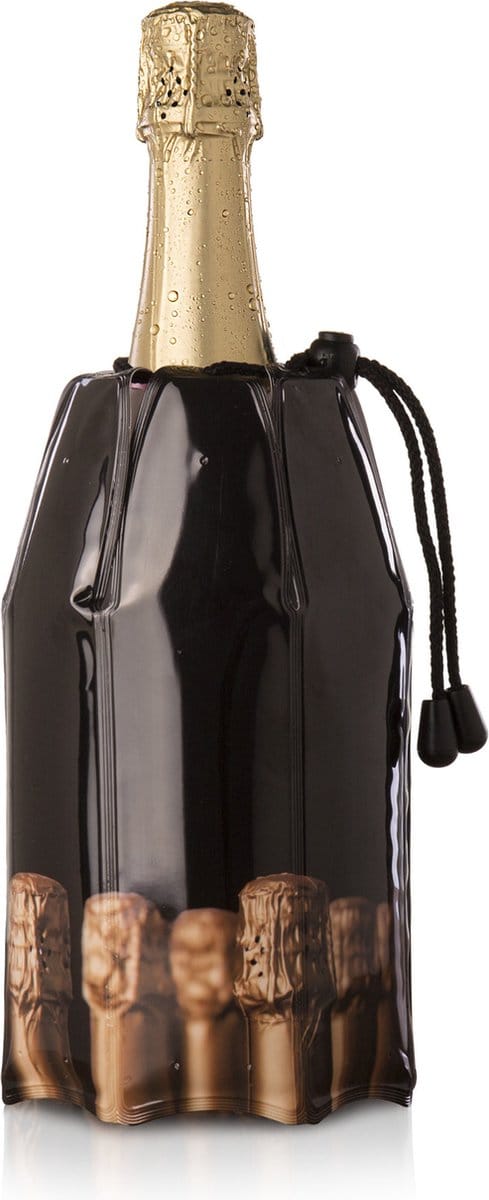 Vacu Vin Active Cooler Champagnekoeler Cork – Kurkdesign – Flexibele Champagnekoeler – Herbruikbaar