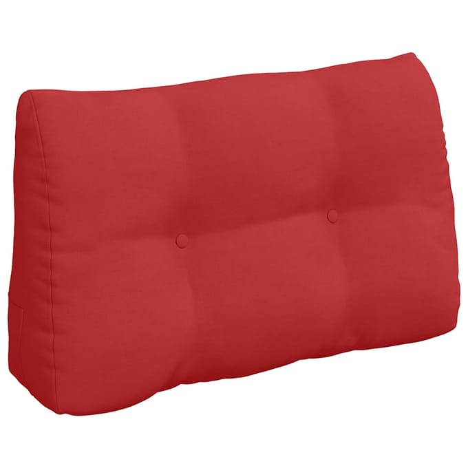 vidaXL - Rugkussen - Rood - 80 - x - 24 - x - 50 - cm - Stof