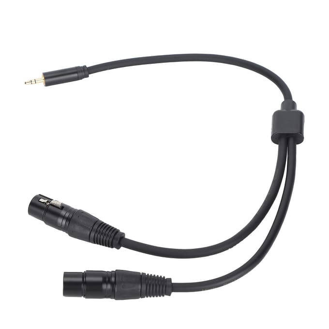 JORINDO Dubbele XLR vrouwelijk naar 3,5 mm 18 inch mannelijke jackkabel YSplitteradapter patchkabel