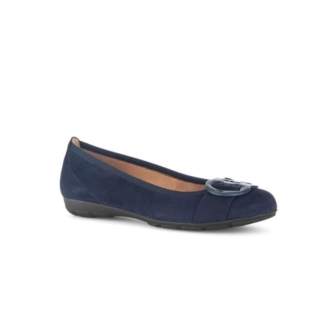 GABOR-instapper-ballerina-dames-63.334 61-blauw-maat 7.5 / 41
