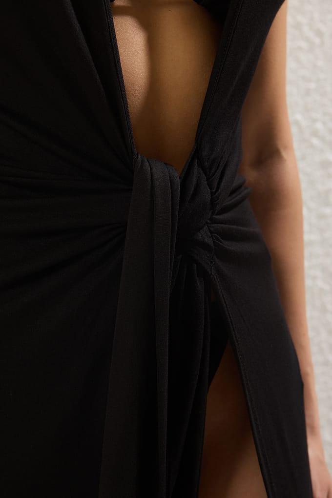 Damesjurk, rechte maxi-jurk, hangende strandjurk, oversized model