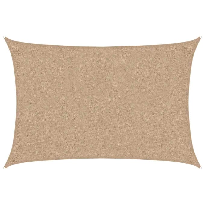 vidaXL - Zonnezeil - 160 - g/m² - 2x3 - m - HDPE - taupe