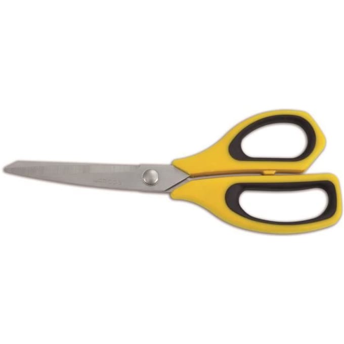 Ciseaux de cuisine Arcos 185725 en acier inoxydable et mangue Polypropylène + 240 mm élastomère jaune sous blister.