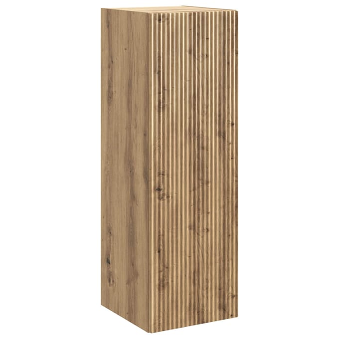 vidaXL - Wandgemonteerde - Badkamerkast - Artisanaal - eiken
