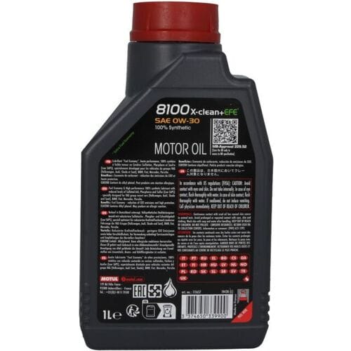Motorolie MOTUL 111657 8100 XCLEAN+ EFE 0W30 1L