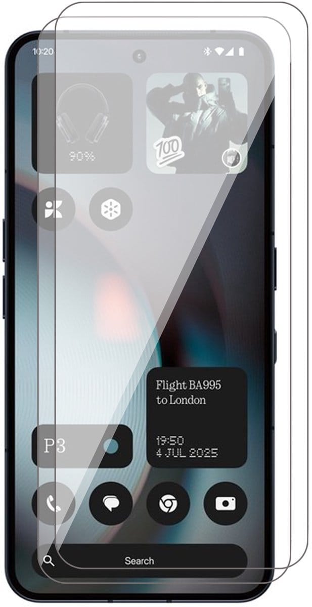 Screenprotector geschikt voor Nothing Phone 3 - 2x Glas Screen Protector