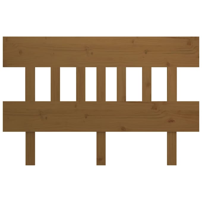 vidaXL - Hoofdbord - 183,5x3x81 - cm - massief - grenenhout - honingbruin
