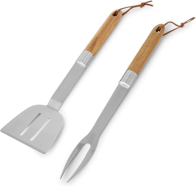 Sagaform - BBQ set - 2 delig - Barbecueset - RVS
