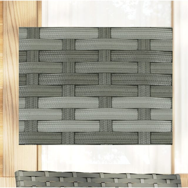 4goodz Rotan Tuinset 3-delig - Afneembare zitkussen en tafel - Grijs