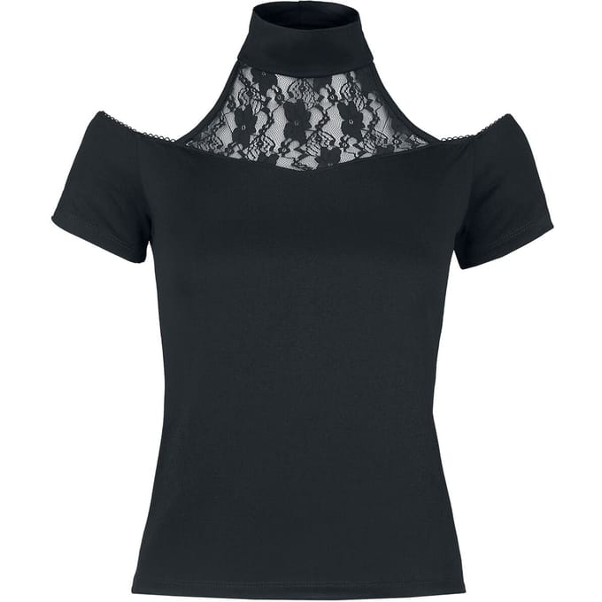 Outer Vision T-shirt - Alexandra - L - voor Vrouwen - zwart