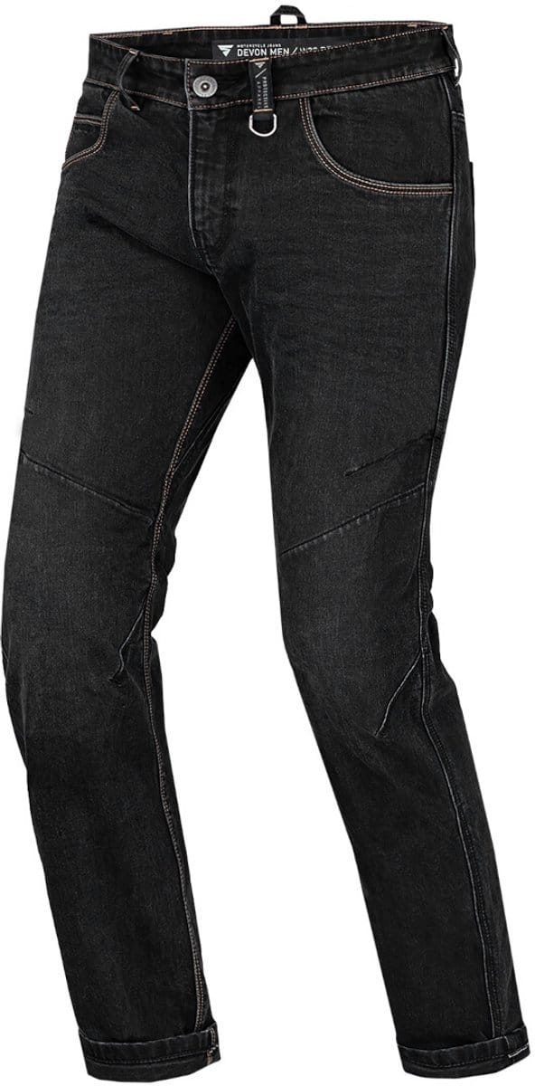 SHIMA Devon Zwart Motor Jeans