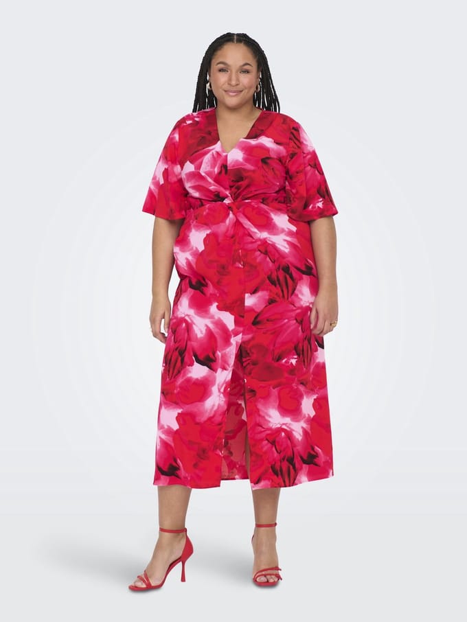 ONLY Carmakoma Jurk CARROSAL Midi-jurk