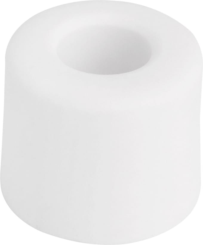Deltafix Deurbuffer - deurstopper - wit - rubber - 30 x 25 mm - schroefbevestiging
