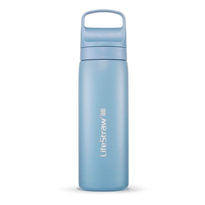 LifeStraw Go 2.0 Stainless Steel Water Filter Bottle - 500 ml - Icelandic Blue