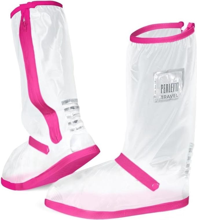 Perletti Overschoen Unisex 32 X 11,5 Cm Polyester Wit/roze Maat M