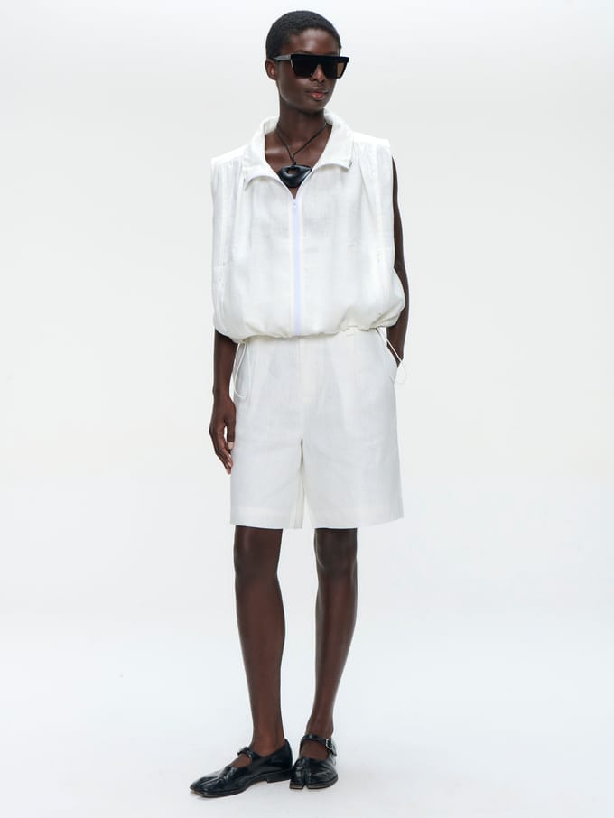 Rin linnen vest | Off White - Off White / S