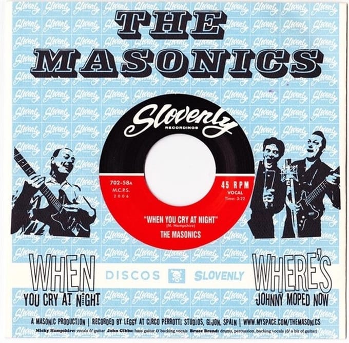 Masonics - When You Cry At Night (7" Single)
