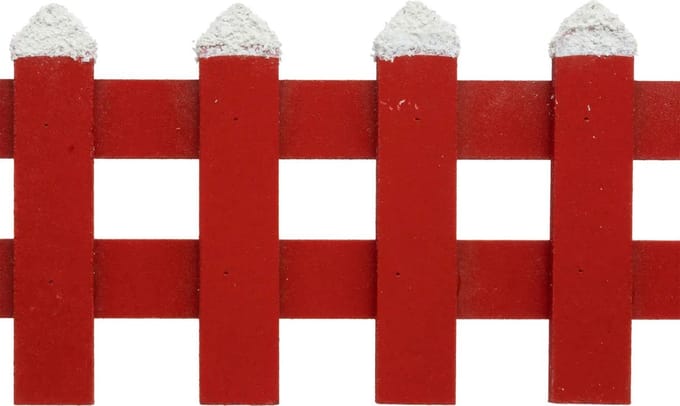 Fééric Lights and Christmas Houten hekje - 20x45cm - Rood