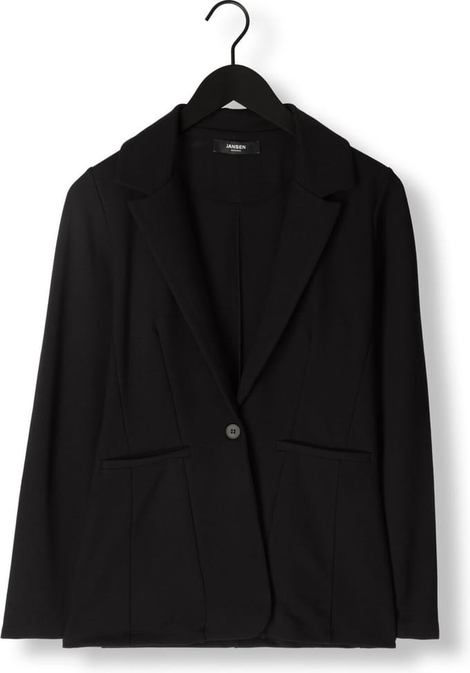 Jansen Amsterdam Hv242 Blazer With Long Sleeve Blazers Dames - Zwart - Maat M