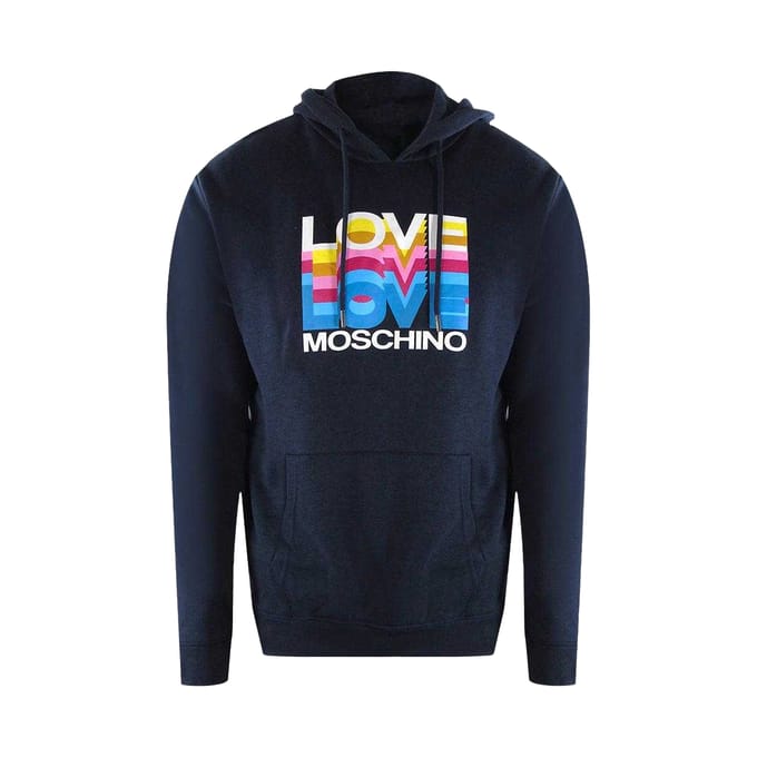 Love Moschino Dames/Dames Multi Logo Hoodie (Marineblauw)