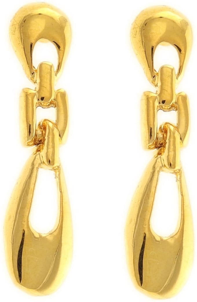 Behave - Oorhangers schakelvorm goudkleur - modern stijlvol accent