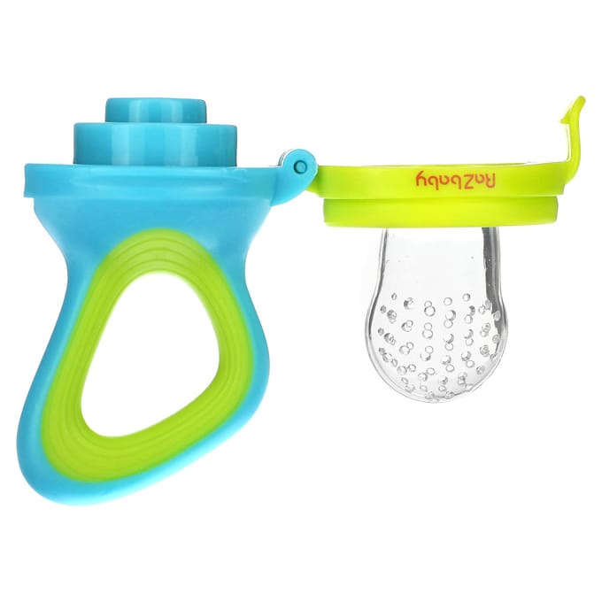 RaZbaby, Raz-Feeder, 6m+, blauw & groen, 1 feeder white