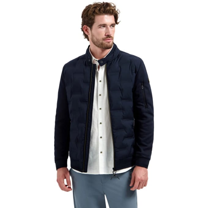 NO-EXCESS Jas Geseald Knitted Mix Jas 31630119 078 Night Mannen Maat - S