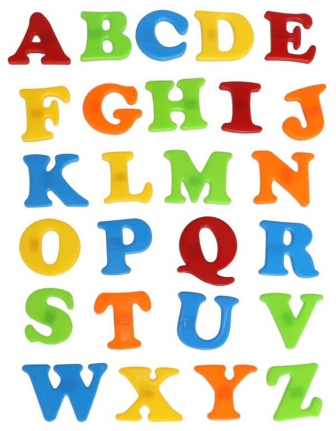 Gerimport Alfabet letters set - 26x stuks - magnetisch - 4 cm - magneet - koelkast - whiteboard