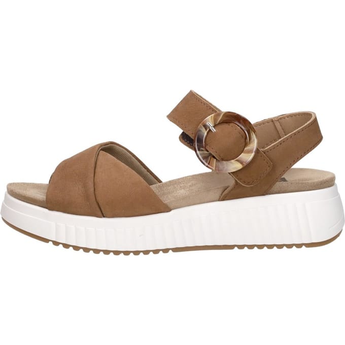 SUB55 Comfort Collection Harper 01 Sandalen Plat - Cognac - Maat 43