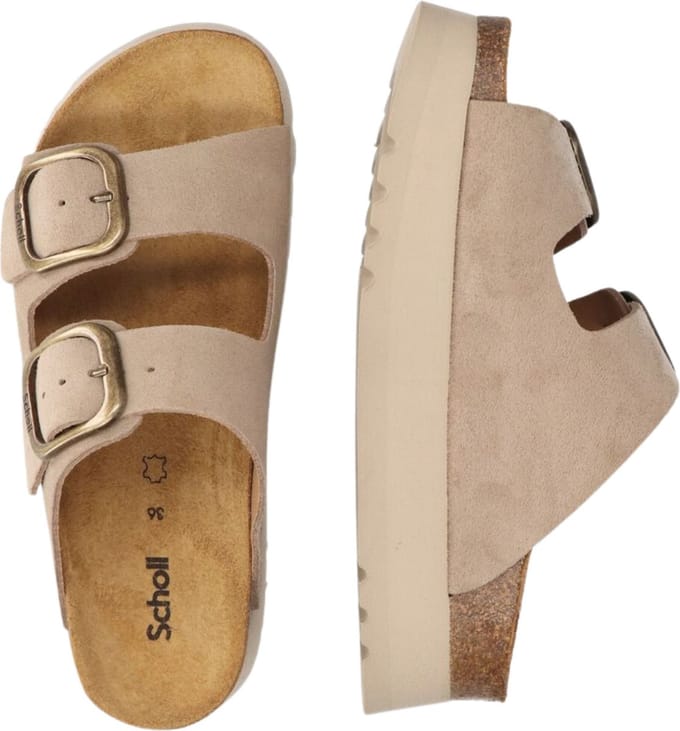 SCHOLL LUCIE Sue DARK BEIGE Dames Sandalen - DARK BEIGE