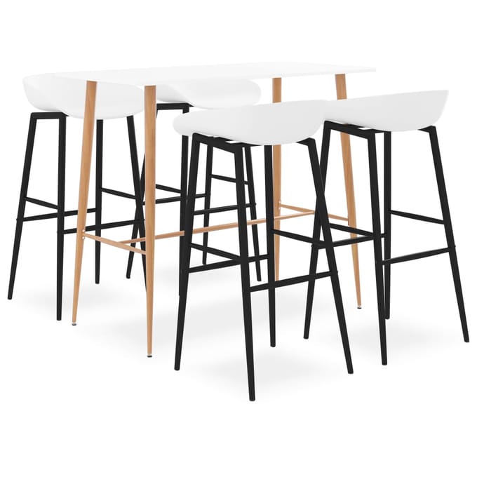 vidaXL - 5-delige - Barset - wit