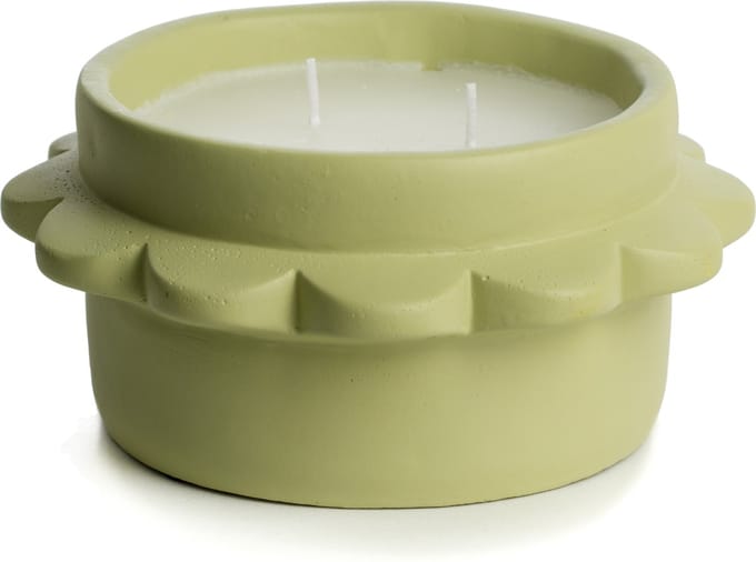 Rustik Lys Buitenkaars flower groen 17x8