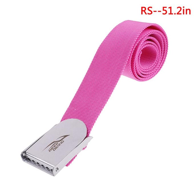 1,5 m duikgewichtriem met snelsluiting Duikgewichtriem met webbing Snorkelriem roze