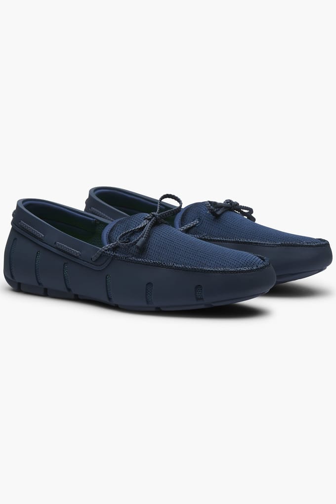 SWIMS Braided Lace Loafer Navy Maat: 41 | Instappers Outlet | Heren | Blauw