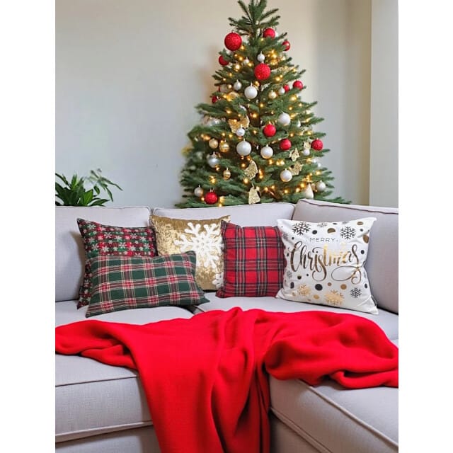Gek op kussens! Sierkussen nordic tartan | 30 x 50 cm | polyester