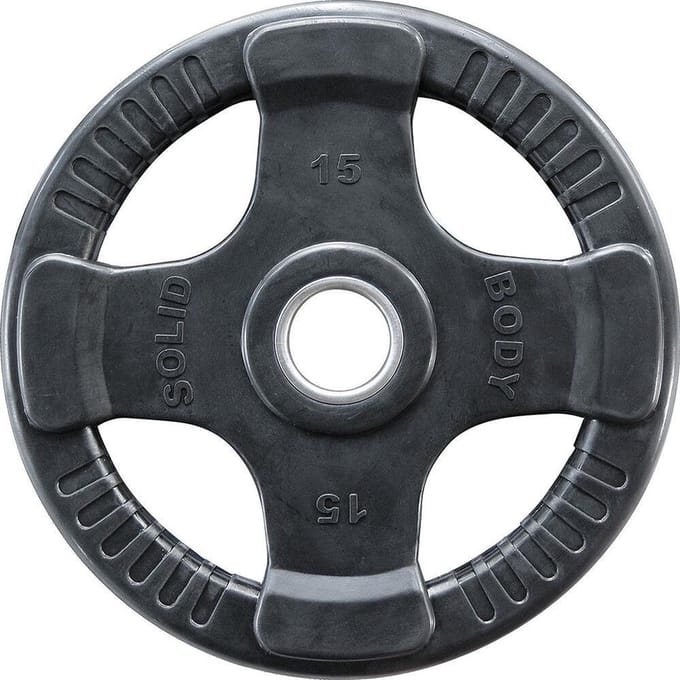 Body-Solid Olympische Rubber Halterschijf 15kg