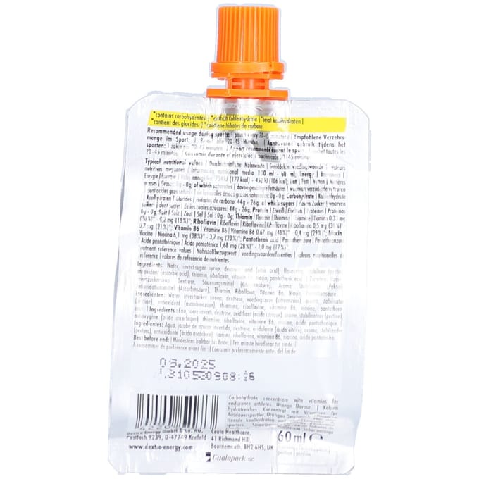 Dextro Energy Liquid Gel Sinaasappel 60