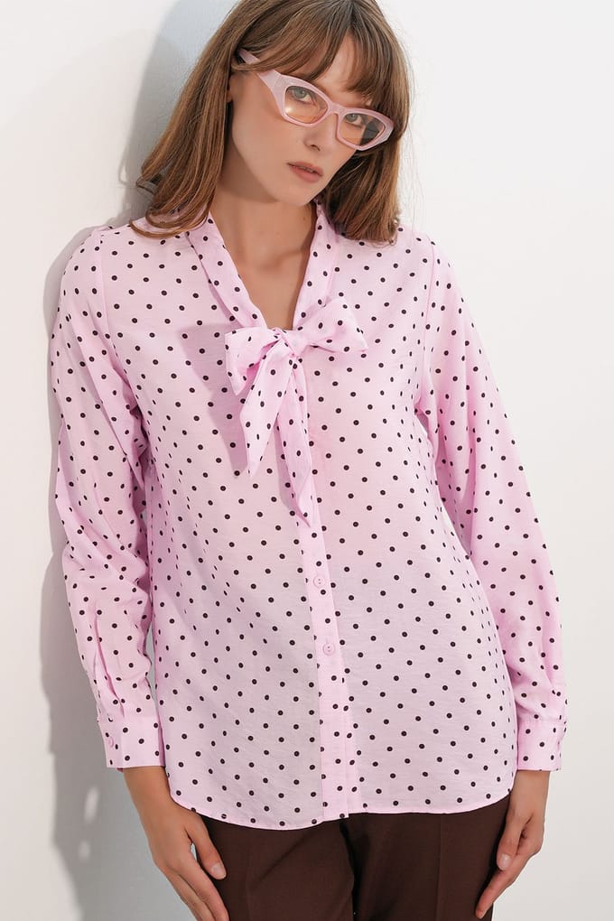 Polkadot Poplin Blouse