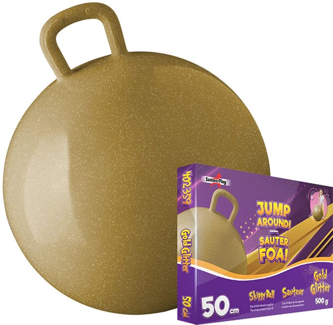Skippybal gold glitter 50 cm