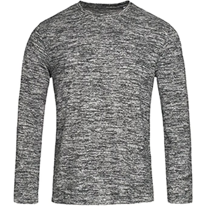 Stedman - Knit Lange Mouwen Sweater - Dark Grey Melange maat M