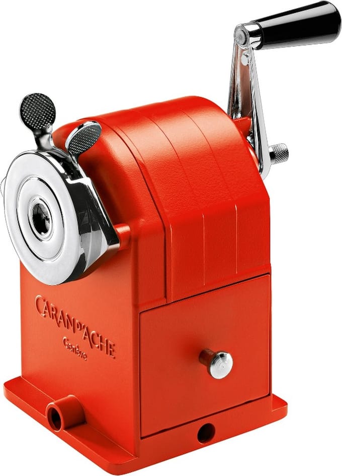 Caran d'Ache metalen puntenslijper tafelmodel rood