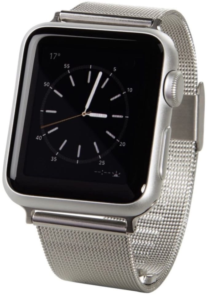 Hama RVS bandje - Apple Watch Series 1/2/3 (38mm) - Zilver